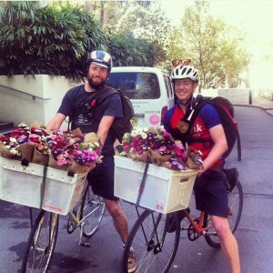 flowers Sydney delivery bike