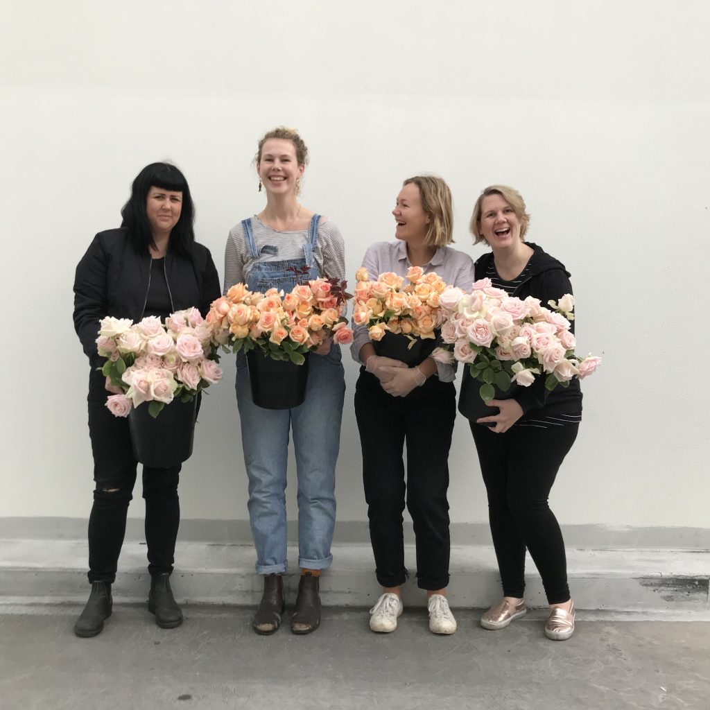 Fresh roses prepared for Valentine’s Day flower delivery Sydney