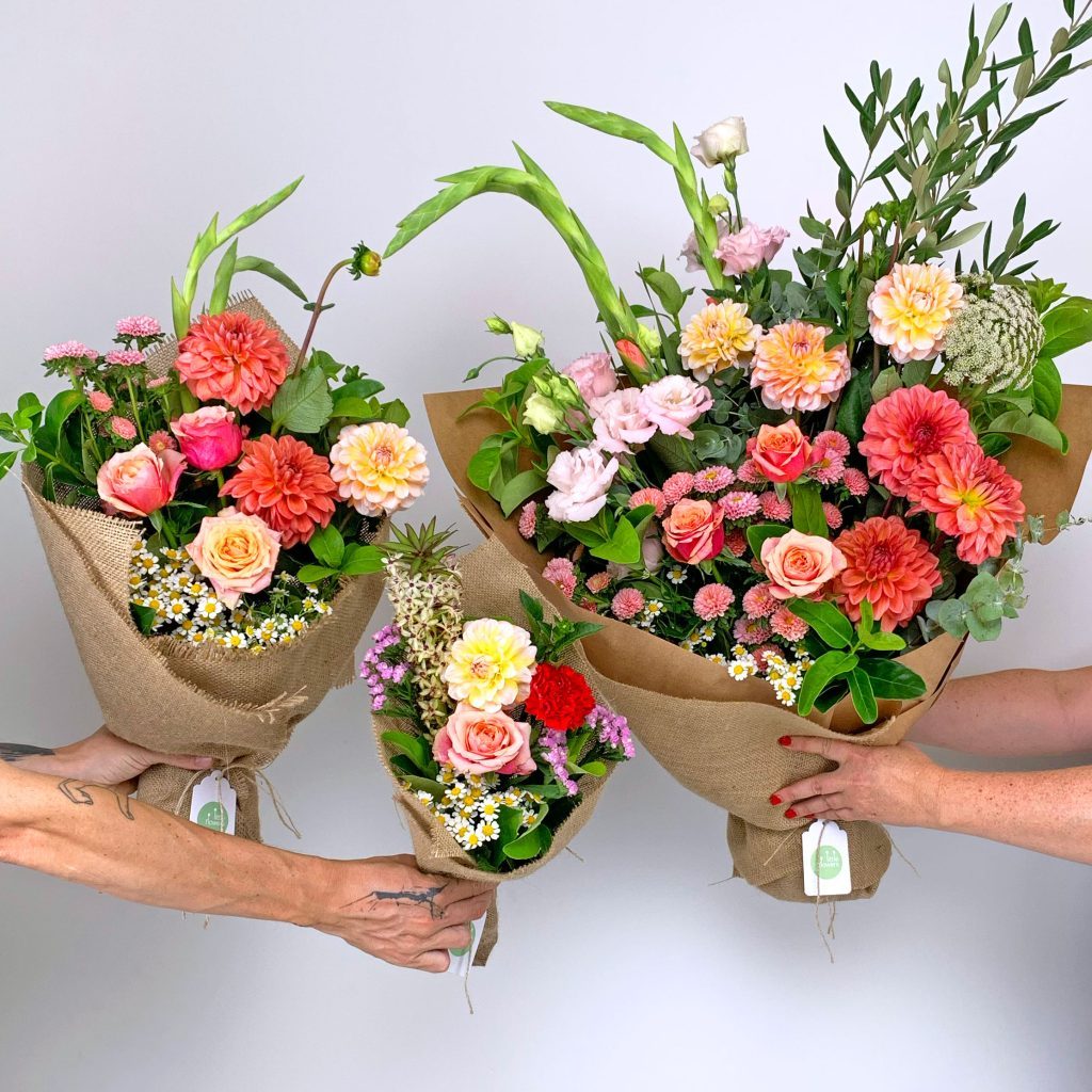 Valentine’s Day flower bouquets in three sizes Sydney