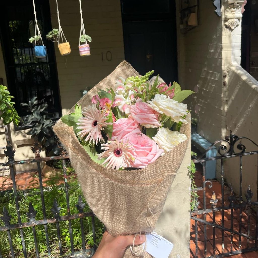 Large mixed bouquet delivered to a Sydney home as a housewarming gift