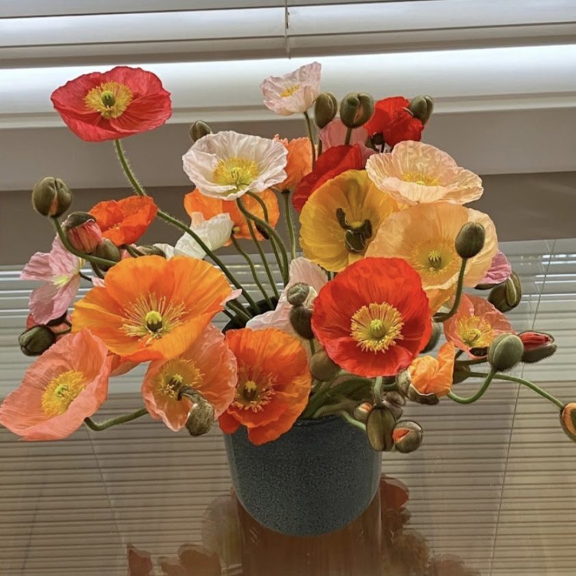 Flowers sent to a Sydney home to support new parents